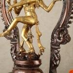 Brass Nataraja Statue | 26" x 17" x 6.5" | 18 kg | Dual Tone Finish | Anandatandav Dance Form | Sacred Temple Art | Jaipurio